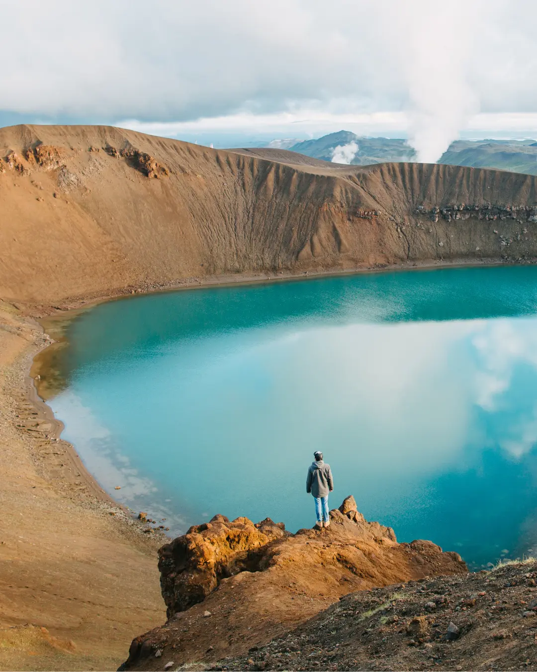 Imponente paesaggio naturale in Islanda ideale per un viaggio per ritrovare se stessi nella natura.